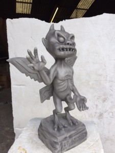 Gargoyle sculpture we created for Gorillaz