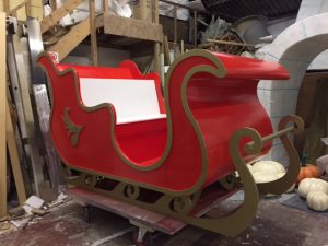 Santa's sleigh made in Cornwall - UK