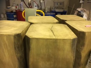 artificial wooden logs