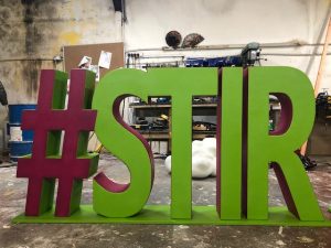 large 3d letters
