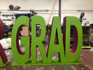 large 3d letters