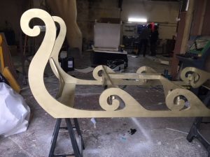 santa sleigh progress