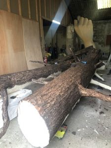 Realistic artificial trees for a theatre production