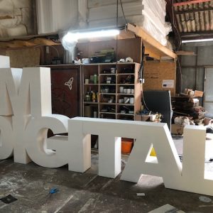 Im digital large letters prop