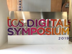 large 3d letters stand