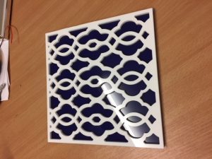 CNC routed custom tile